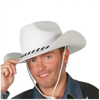 chapeau cowboy blanc
