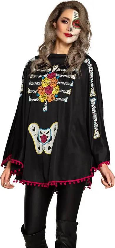 PONCHO HALLOWEEN MEXICAN