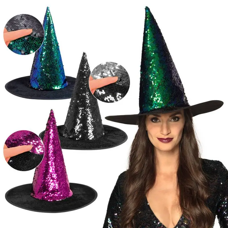 CHAPEAU SORCIERE VERT