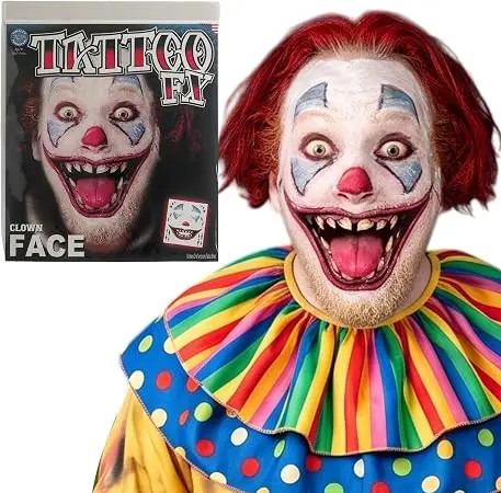 CLOWN FACE TATTO