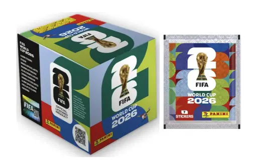 BOITE STICKERS FIFA WORLD CUP 2026 50 SACHET
