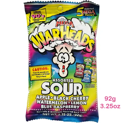 WARHEADS ASSORTED SOUR
